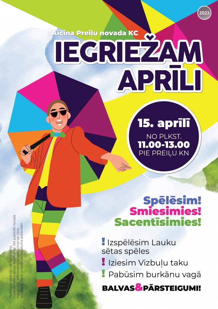Pasākums "Iegriežam aprīlī"