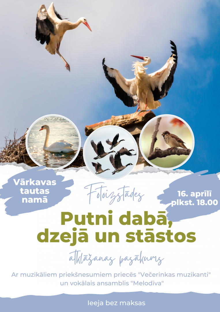 Fotoizstāde “Putni dabā, dzejā un stāstos”