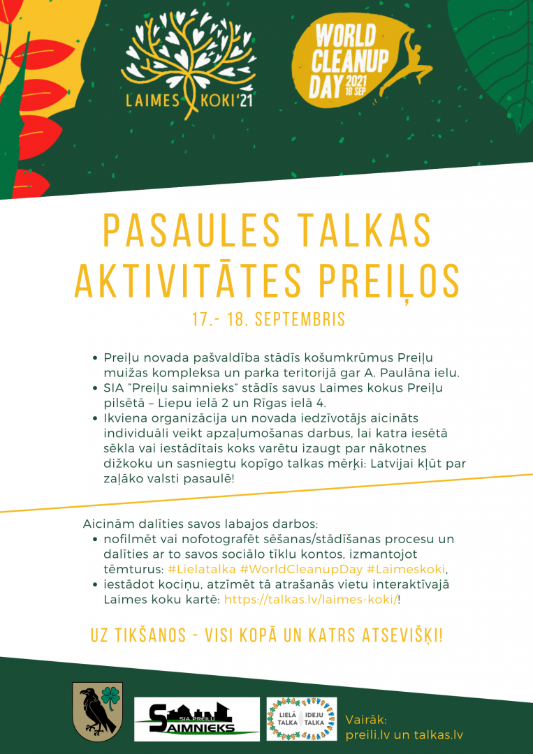 Pasaules talkas aktivitātes Preiļos