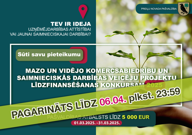 mazo un videjo uznemumu lidzfinansejuma konkurss