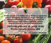 Preiļu novada pašvaldība aicina Preiļu un apkārtējo novadu bioloģisko dārzeņu un&nbsp;augļu ražotājus uz tikšanos