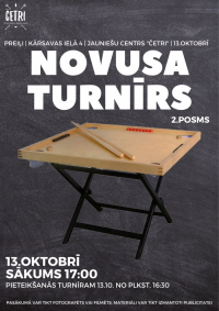 Novusa turnīrs Jauniešu centrā “Četri” 