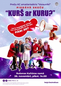 Teātra izrāde "Kurš ar kuru"