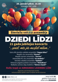 Vokālā ansambļa "Dziedi līdzi" jubilejas koncerts