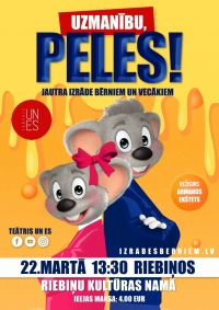 Teātra izrāde bērniem "Uzmanību, Peles!"