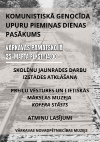 Komunistiskā genocīda upuru piemiņas dienas pasākums