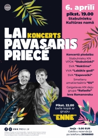 Koncerts "Lai pavasaris priecē"