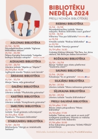 Bibliotēku nedēļa 2024