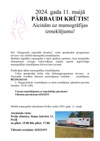 Mobilā mamogrāfa izmeklējumi Preiļos