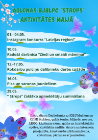 Aglonas BJBLPC “Strops” aktivitātes maijā