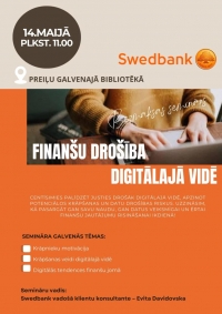 Seminārs&nbsp;“Finanšu drošība digitālajā vidē”