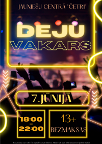 Deju vakars Jauniešu centrā "Četri"