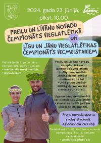 Preiļu un Līvānu novada čempionāts vieglatlētikā un Līgu un Jāņu vieglatlētikas čempionāts vecmeistariem