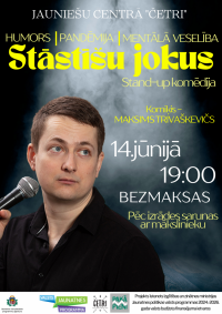 Tikšanās ar "Comedy Latvia" komiķi Maksimu Trivaškeviču "Stāstīšu jokus"