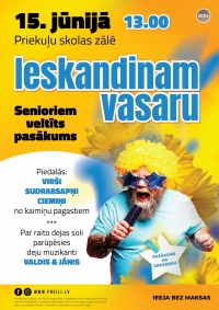 Senioriem veltīts pasākums "Ieskandinam vasaru"