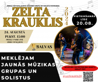 Preiļu novada jauno mūzikas grupu un solistu konkurss "Zelta Krauklis 2024"