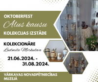 Ludmilas Merkulovas Oktoberfest alus kausu kolekcijas izstāde