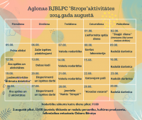 Aglonas BJBLPC “Strops” aktivitātes augustā