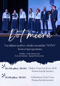 Vokālā ansambļa "NONA" koncertprogramma "Dot mieru"