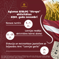 Aglonas BJBLPC “Strops” aktivitātes novembrī