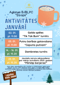 Aglonas BJBLPC “Strops” aktivitātes janvārī