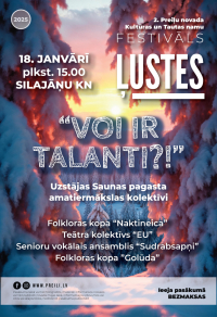 Preiļu novada kultūras un tautas namu festivāla "Ļustes" koncerts "Voi ir talanti?!"