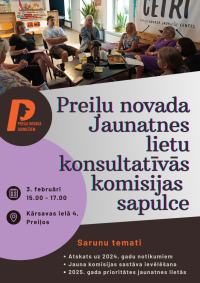 Preiļu novada Jaunatnes lietu konsultatīvās komisijas sapulce