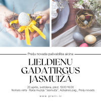 Aicinām pieteikties Lieldienu gadatirgum Jasmuižā