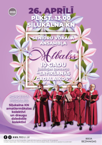 Senioru vokālā ansambļa “Atbalss” 10 gadu jubilejas koncerts