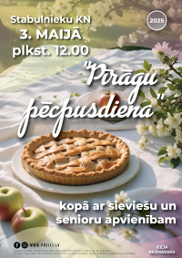Pīrāgu pēcpusdiena kopā ar sieviešu un senioru apvienībām