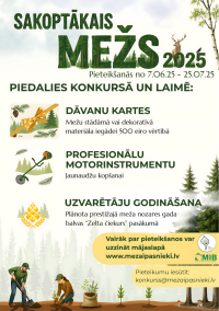 Izsludināta pieteikšanās konkursam “Sakoptākais mežs 2025”