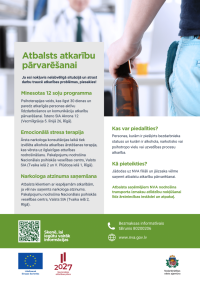 NVA piedāvā atbalstu personām, kurām atkarības traucē iekļauties darba tirgū