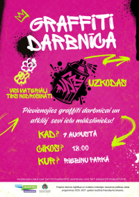 Graffiti darbnīca Riebiņos – iespēja jauniešiem radoši izpausties