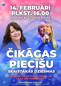 Koncerts “Čikāgas piecīšu skaistākās dziesmas”