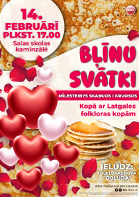 Bļīnu svātki mīļesteibas skaņos i krosos