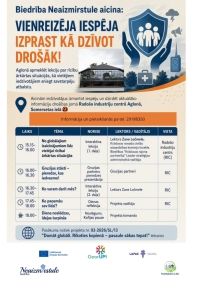 Bezmaksas lekcija par kopienas drošību
