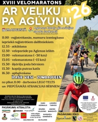 Velomaratons "Ar veļiku pa Aglyunu 2026" 