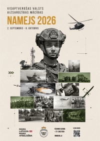No 2. septembra līdz 8. oktobrim visā Latvijā norisināsies visaptverošas valsts aizsardzības mācības “Namejs 2026”