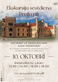 Ekskursiju sestdiena Preiļu pilī