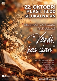 Muzikāli dzejisks pasākums "Vārdi, kas skan"