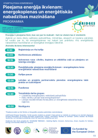 Starptautiska konference "Pieejama enerģija ikvienam: energokopienas un enerģētiskās nabadzības mazināšana".