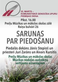 Komunistiskā genocīda upuru piemiņas dienas norises Preiļos