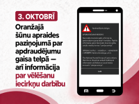 Gaisa telpas apdraudējuma gadījumā šūnu apraides paziņojumā informēs arī par  vēlēšanu iecirkņu darbību