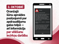 Gaisa telpas apdraudējuma gadījumā šūnu apraides paziņojumā informēs arī par  vēlēšanu iecirkņu darbību