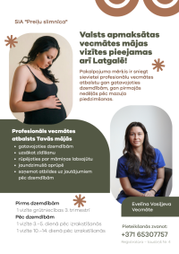 Valsts apmaksātas vecmātes mājas vizītes tagad pieejamas arī Latgalē