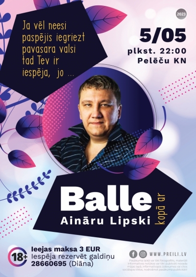 Pavasara balle kopā ar Aināru Lipski