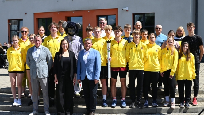 Preiļos tika uzņemta Latvijas Jaunatnes X Olimpiādes lāpa