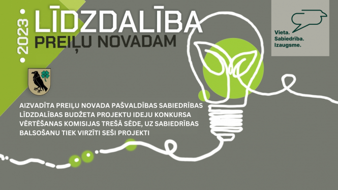 Aizvadīta Preiļu novada pašvaldības Sabiedrības līdzdalības budžeta projektu ideju konkursa Vērtēšanas komisijas trešā sēde, uz sabiedrības balsošanu tiek virzīti seši projekti