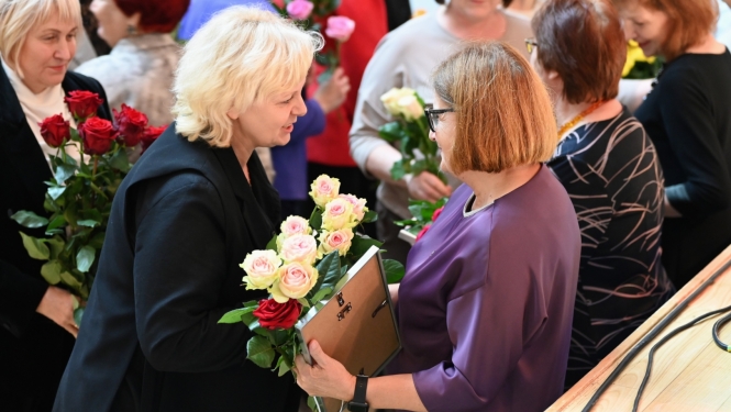 Skolotāju diena godināti Preiļu novada pedagogi