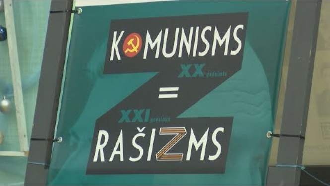 Izstādē velk paralēles starp komunismu 21. gadsimtā un rašismu šodien
